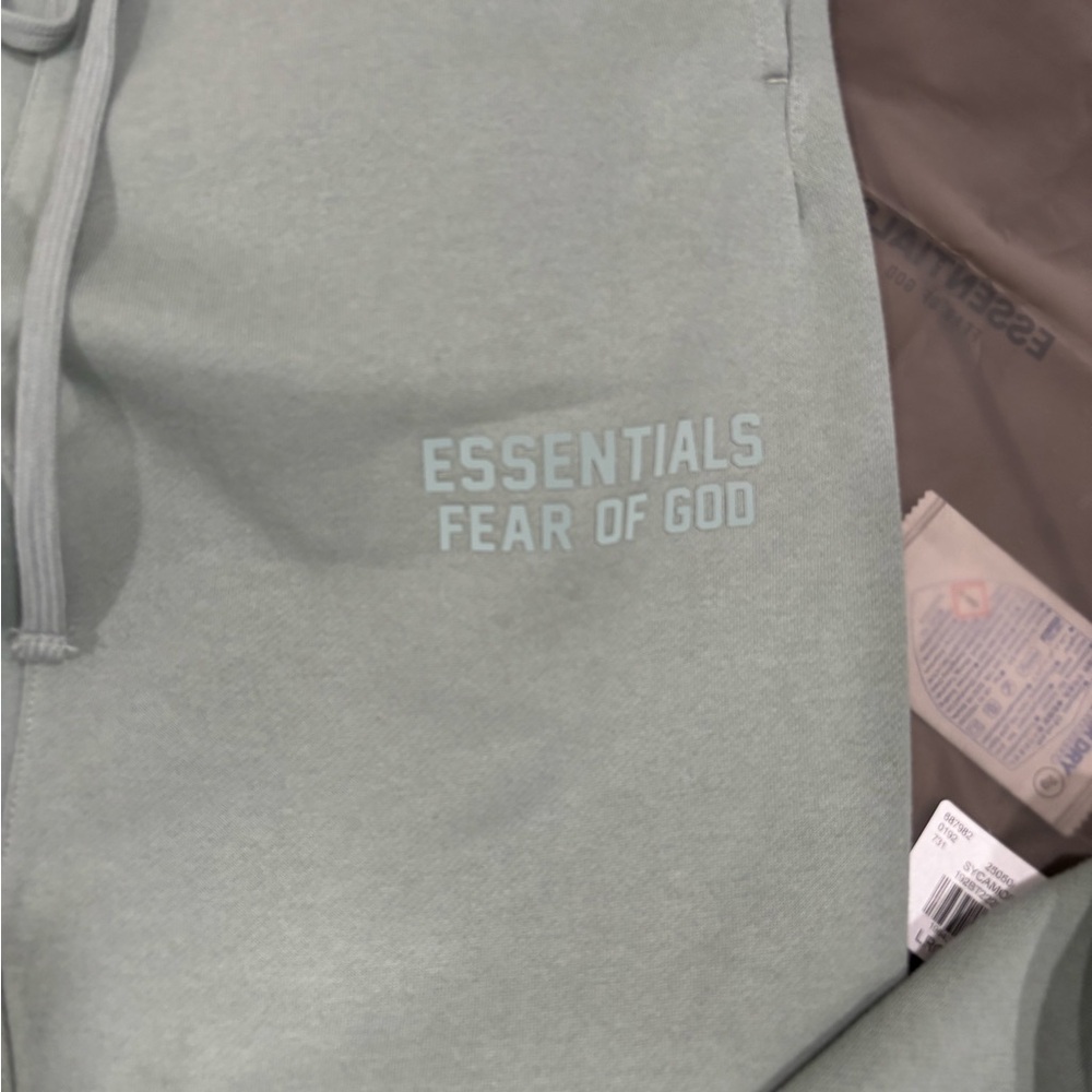Essentials Sage Green Hoodie and Joggers Set - Picture 9 of 9